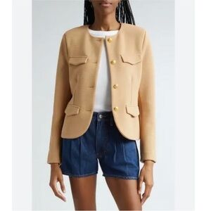 Veronica Beard Kensington knit jacket in latte